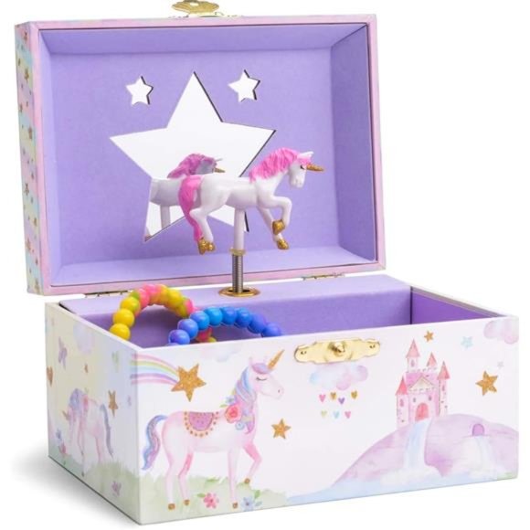 Jewelry Box forGirls,Party Unicorn Musical Jewelry Box,The Beautiful DreamerTune - Picture 1 of 6